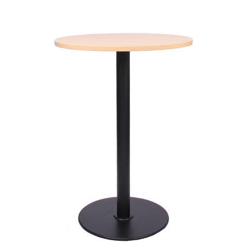 Stehtisch ROMA 56 mit Melamin-Tischplatte 25 mm stark ø 60 cm Buche natur