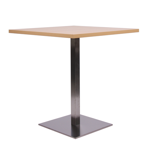Tisch MANILA mit Melamin-Tischplatte 25 mm  70 x 70 cm Buche natur ( TPME25-77-bn)