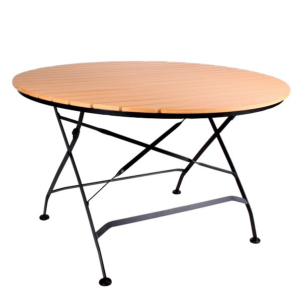 Outdoortisch klappbar | Biergartentisch rund SENJA Ø 120 cm