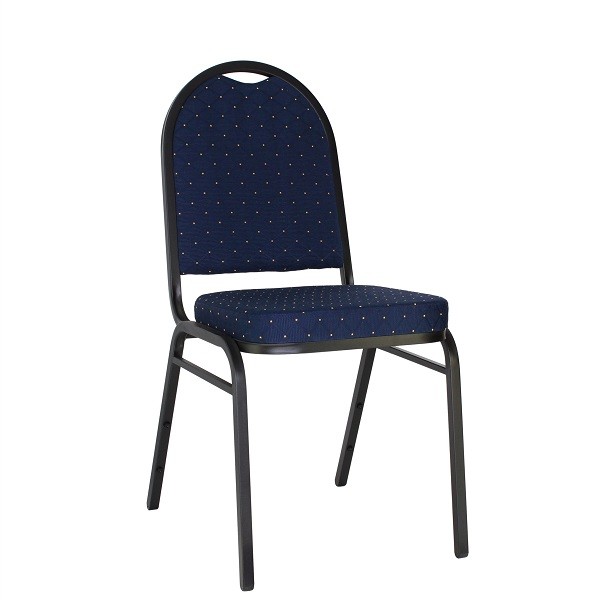 Bankettstuhl 150 stapelbar blau mit goldenen Punkten