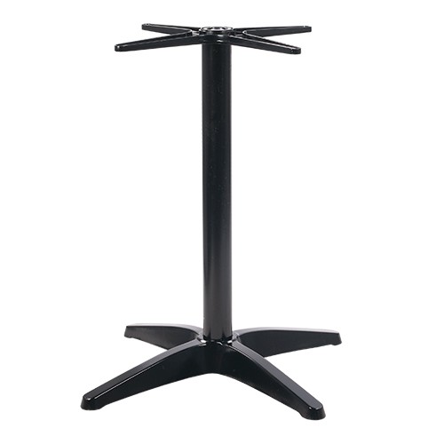 Outdoor Tischgestell | wetterfestes Tischgestell RONNY aus Aluminium in schwarz