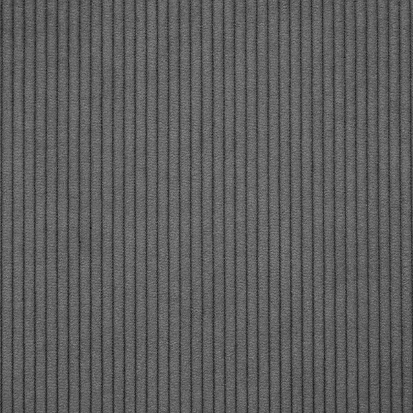 Velourstoff Cord Optik | Möbelstoff mit Fleckschutz SCAL ashgrau