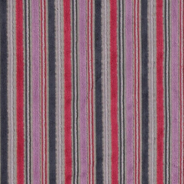 Polsterstoff Möbelstoff mit Streifen LUC03 rot-pink
