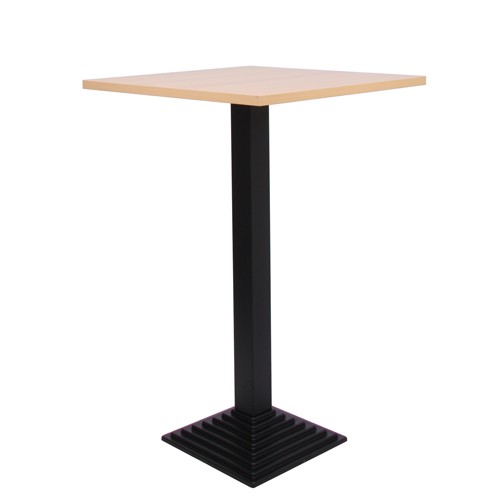Stehtisch CAPRI 40H mit Melamin-Tischplatte 25 mm, 70 x 70 cm Buche natur