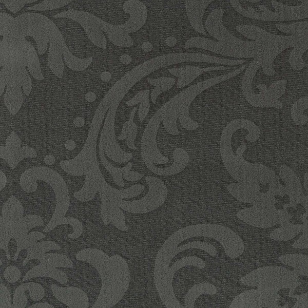 Mikrofaser Polsterstoff | Möbelstoff mit barocken floralen Ornamenten - BD36-Umbragrau