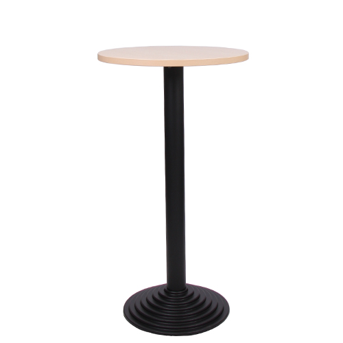 Stehtisch MATERA mit Melamin-Tischplatte 25 mm stark Ø 60 cm Buche natur (TPME25-D60-BN)