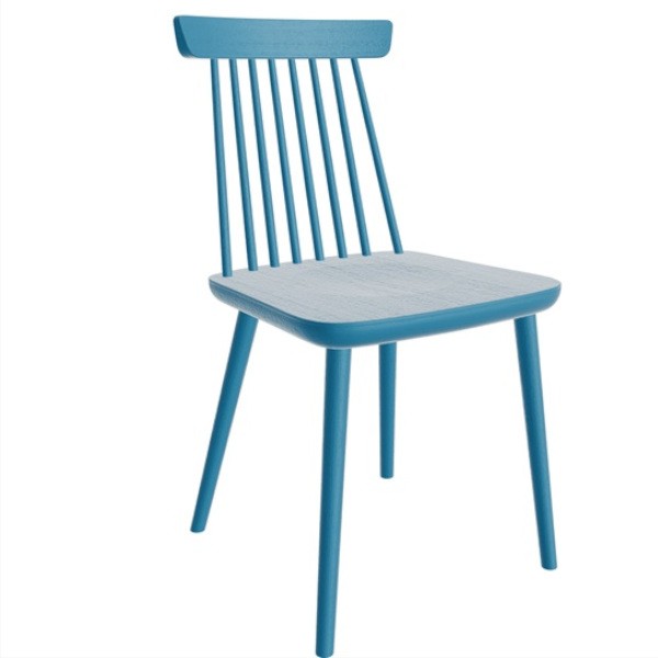 Restaurantstuhl Bistrostuhl Holzstuhl MIRI Esche blau