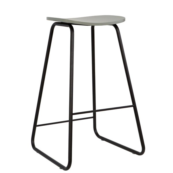 moderner Barhocker LUIGI, Gestell schwarz 